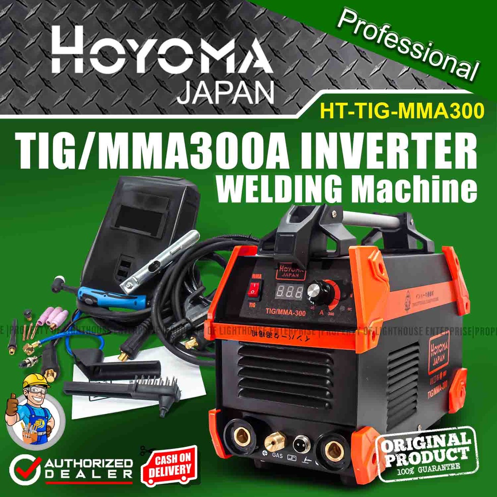 HOYOMA Japan 300A 5.0mm Inverter TIG Welding Machine (HTTIG/MMA300