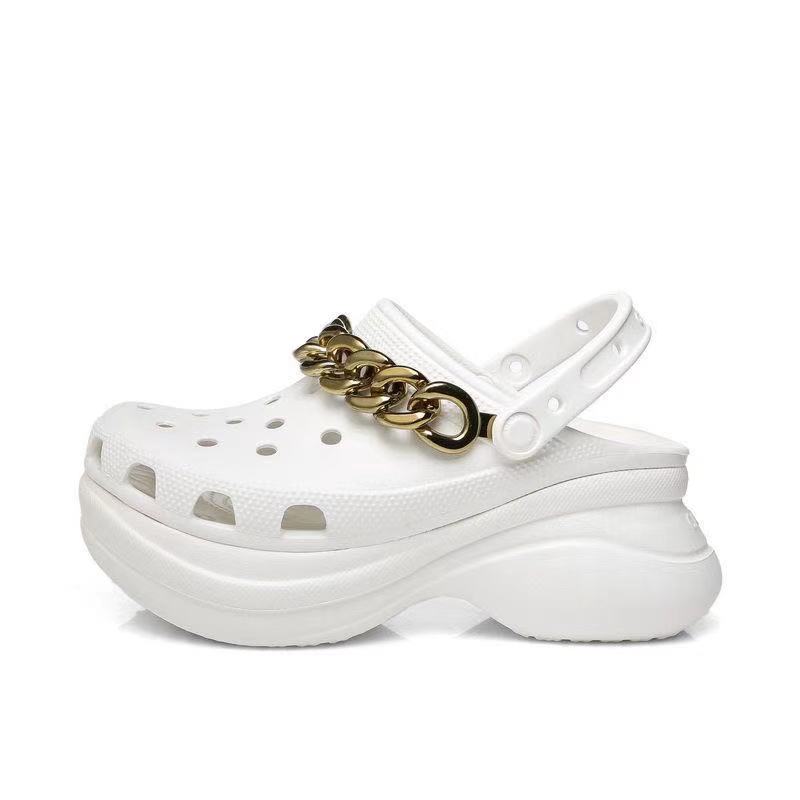 white high top crocs