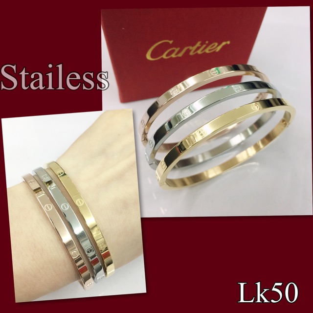 tri color cartier bracelet