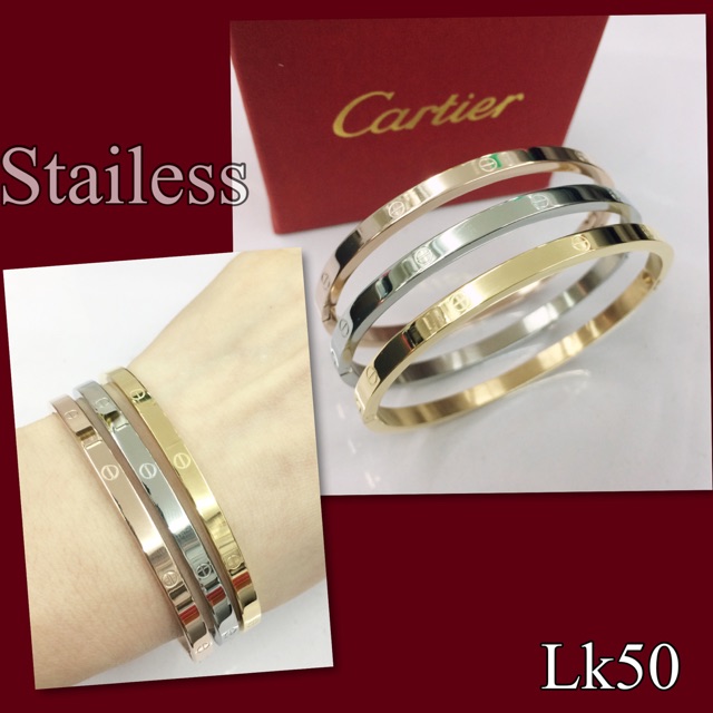 cartier tri color bangles