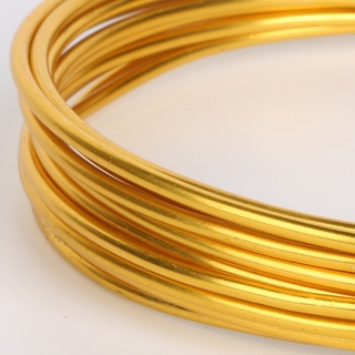 New Arrvial Lovely Gold Color Aluminum Wire Craft Jewelry Making 1mm 1.5mm 2mm 2.5mm, sold per lot of 1ROLL(10M/5M/3M) #4