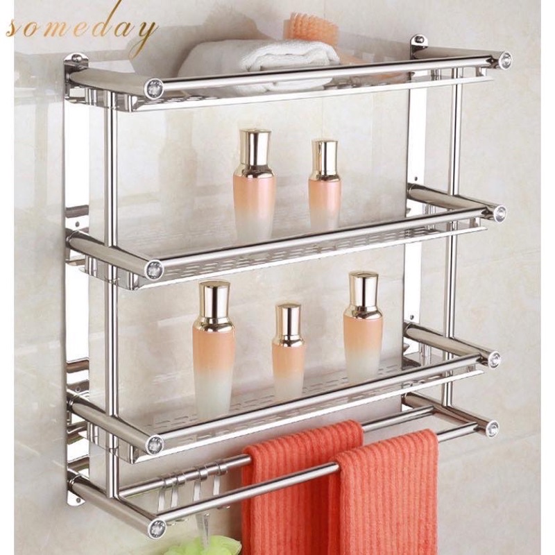 Someday 40cm 3 Layer Bathroom Storage Organizer Holder Shelf Towel Rack ...