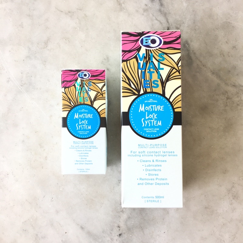 EO Visualities Moisture Lock System Solution ORIGINAL Contact Lens