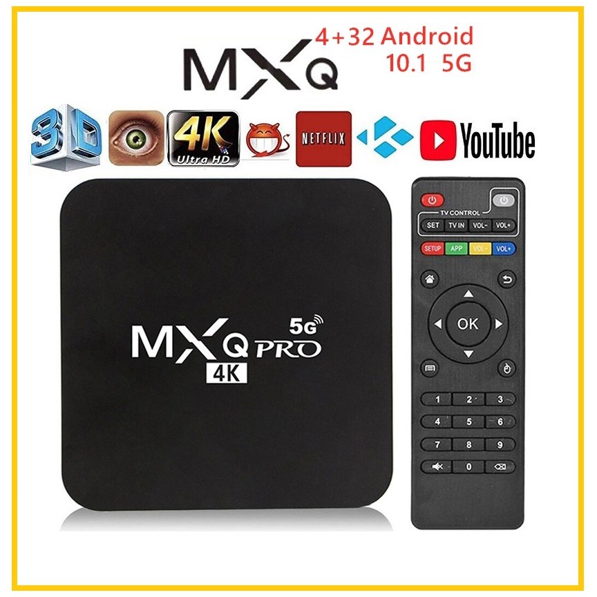 5g Mxq Pro 4k Android Tv Box 24ghz Wifi Quad Core Home Media Player Shopee Philippines