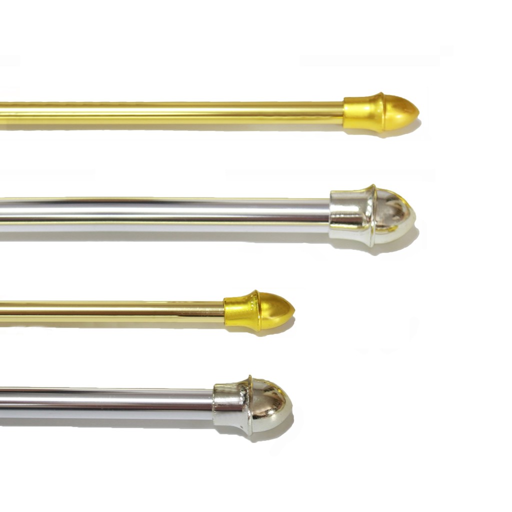 Curtain Rod (GOLD/SILVER) 3/4x48 Adjustable (1pc) Shopee Philippines