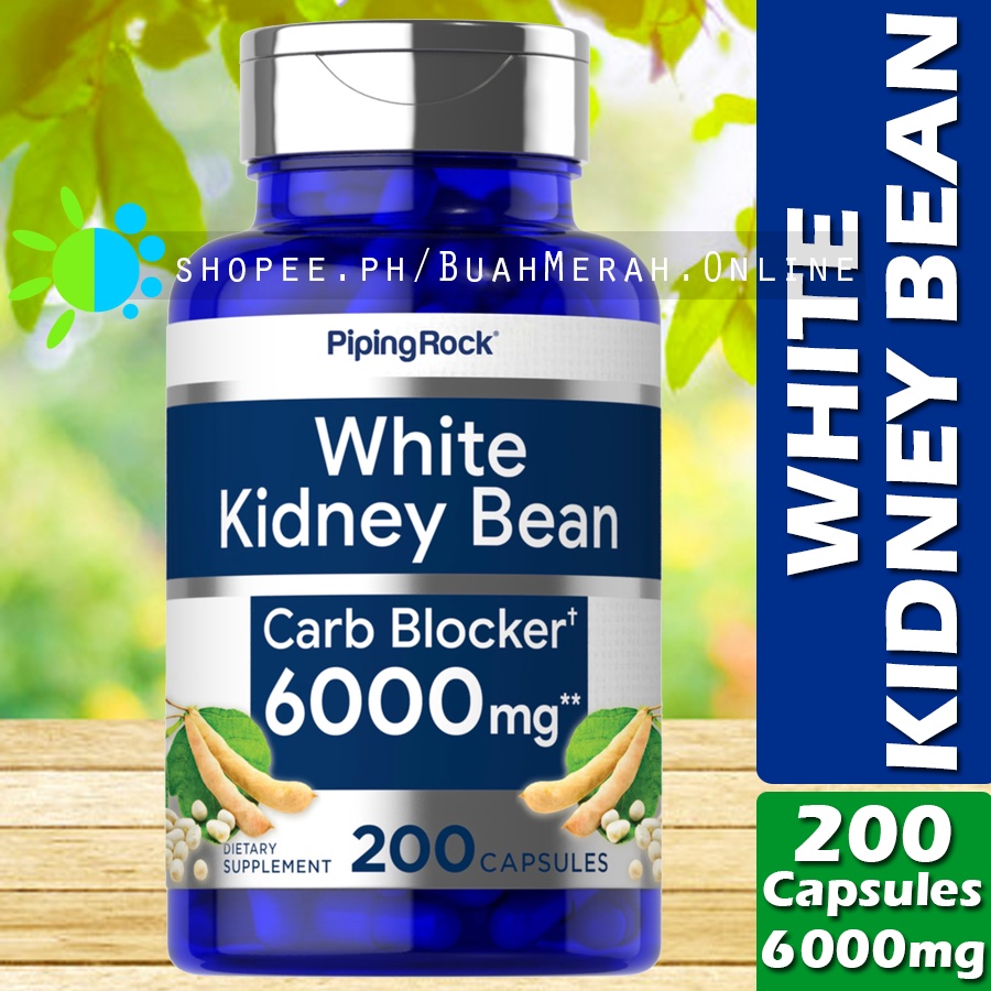 WHITE KIDNEY BEAN HIGH STRENGTH 6000mg x 90 or 200 Capsules Phaseolus Vulgaris Extract