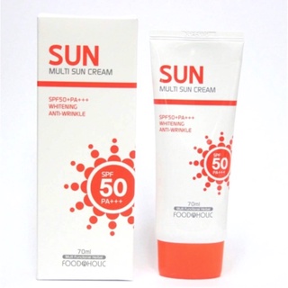 FOODAHOLIC Sunscreen Multi Sun Cream SPF 50+ PA +++ 70ML | Shopee ...