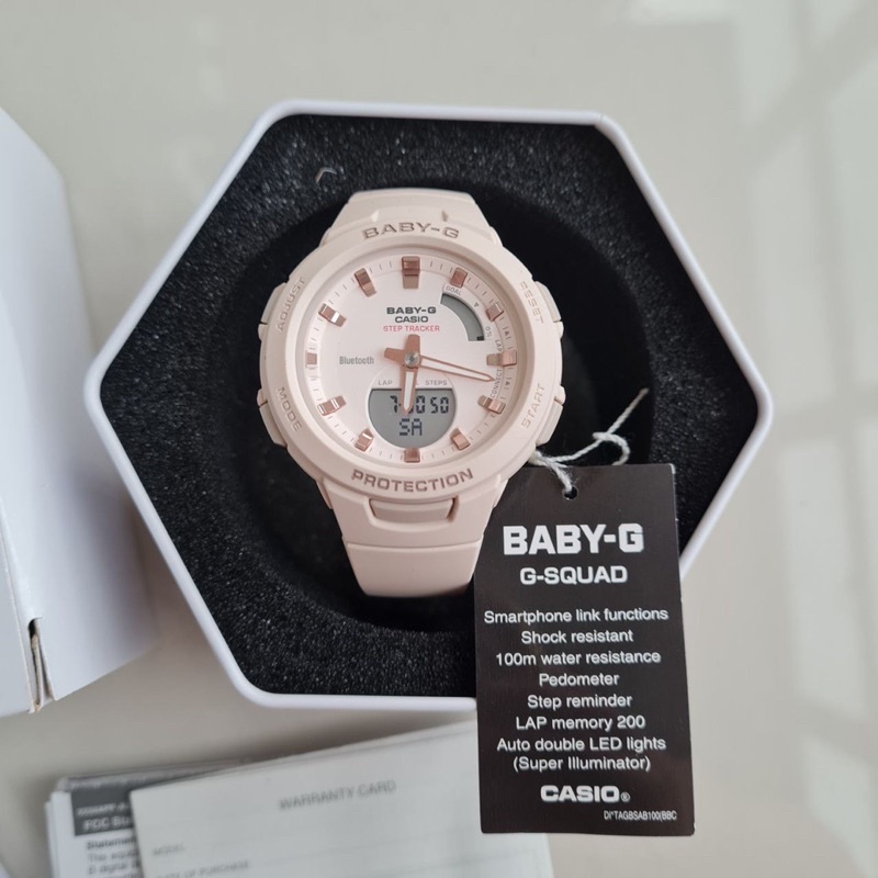 BABYG BSAB1004A1/BSAB1004A1DR/BSAB100 GSQUAD BLUETOOTH Shopee
