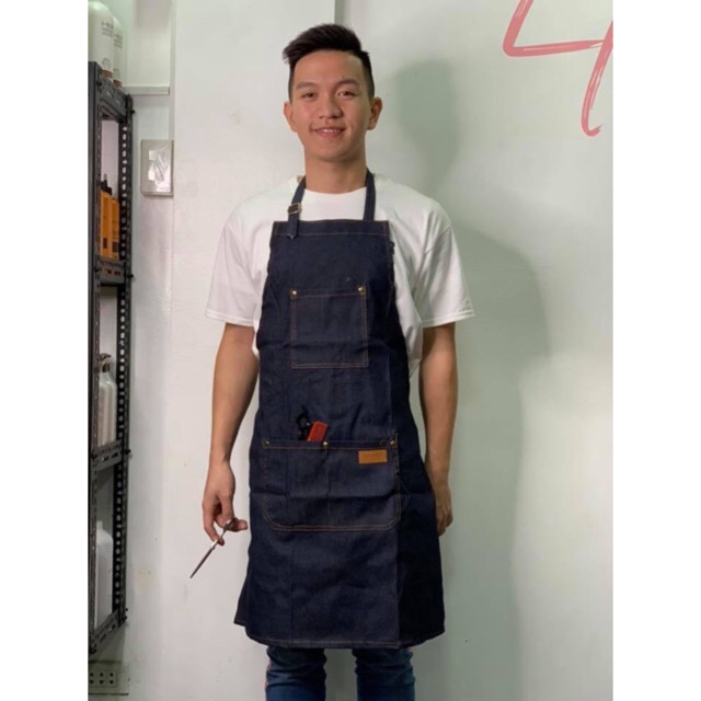 mens denim apron