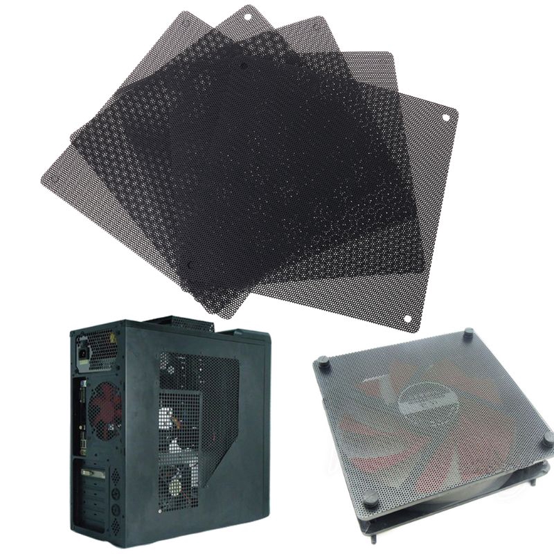 300mm PC Cooler Fan Dust Filter Dust-Proof Case Cover Computer Mesh,Black