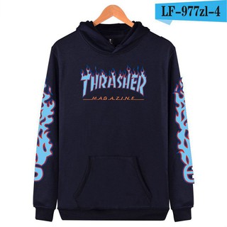 Alimoo Thrasher Men & Women Cotton Hoodie Lovers Unisex Sweatshirt Big Size XXS 4XL 1900B #5