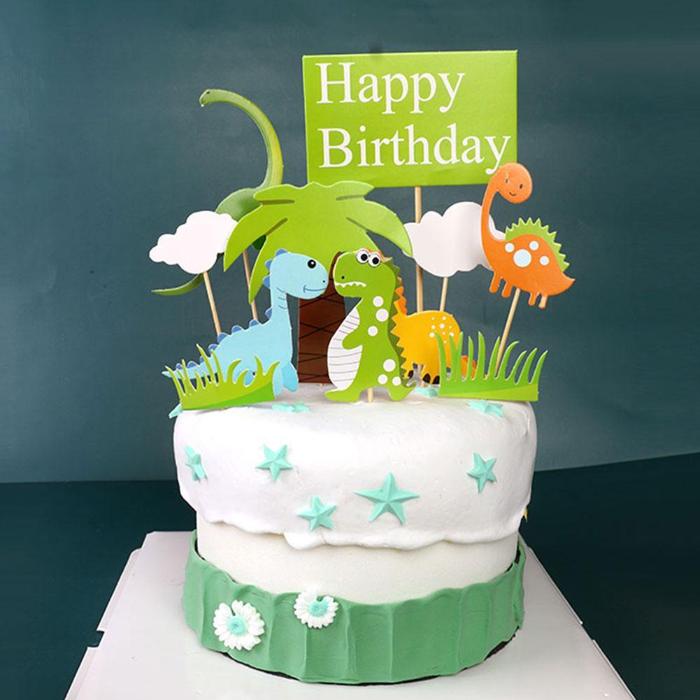 Ready Stock】✆▻☒Fun Dinosaur Theme Cake Topper Set Creative Dinasour  Birthday Party Decorations Dino | Shopee Philippines