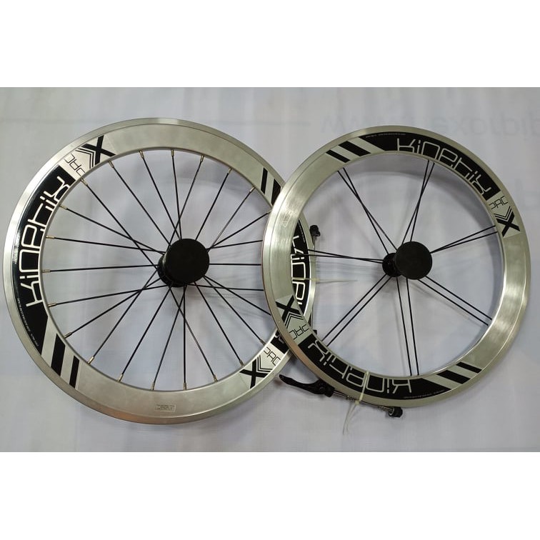 Tern Kinetix Pro Deep Dish Wheels Front And Rear Silver Black Shopee Philippines