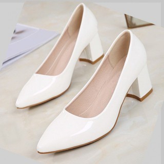 new Korean Women wedding/Office Work Heels Shoes Low Heel2022
