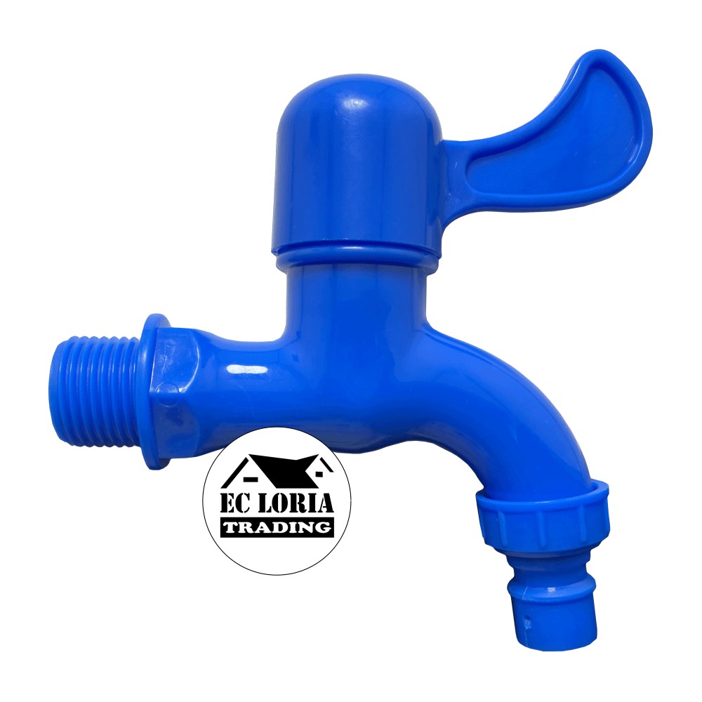 Phildex Plastic PVC Faucet with Hose Bibb Connector 1/2" Shopee