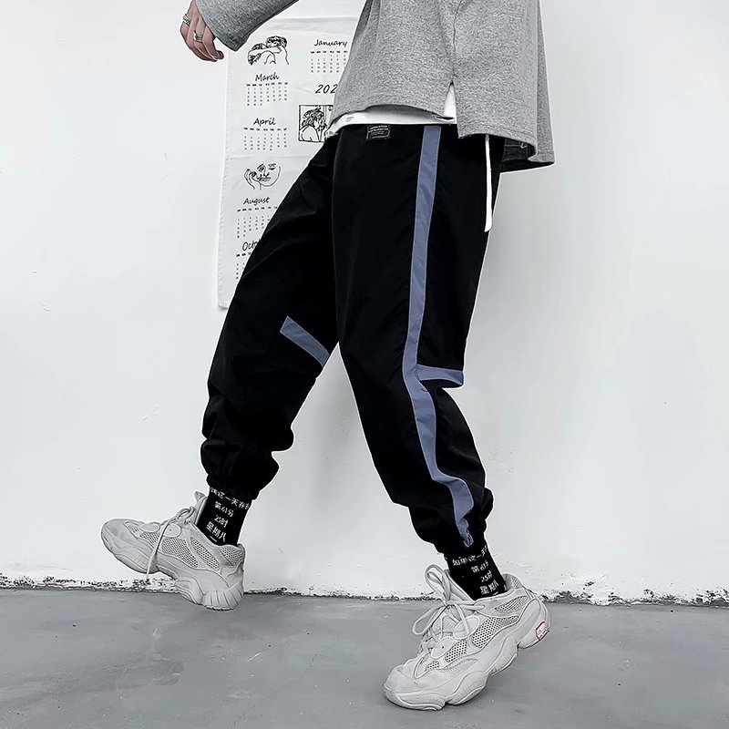 mens black skinny joggers uk