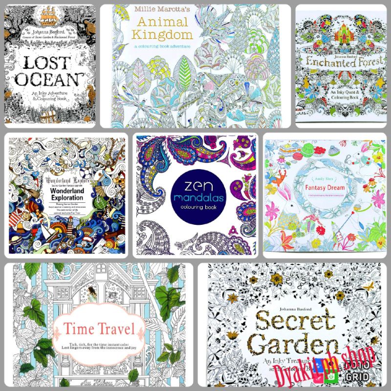 Beautiful Coloring Book Painting Book Stress Reliever Shopee Philippines