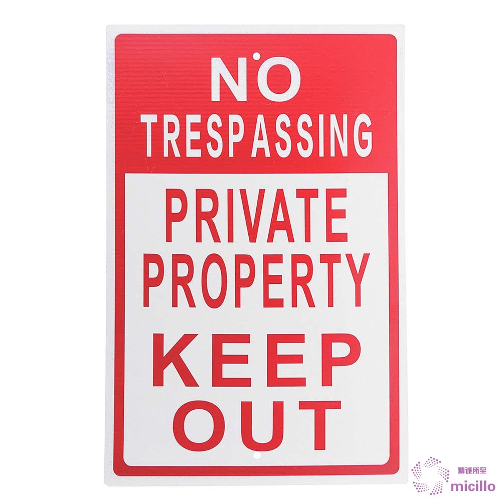 Lot of 10 Private Property Metal Aluminum Sign