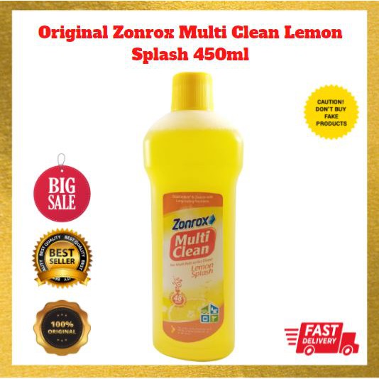 Original Zonrox Multi Clean Lemon Splash 450ml Shopee Philippines