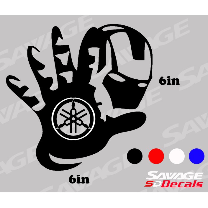 iron man stickers for bike