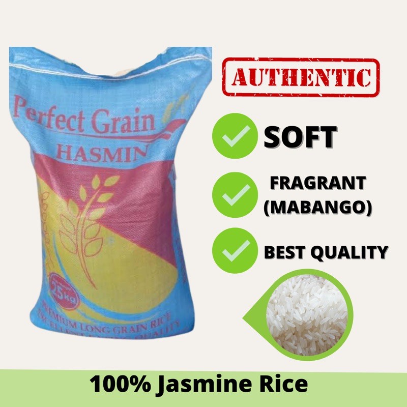 Perfect Grain Hasmin Jasmine Rice - 25 Kilos | Shopee Philippines