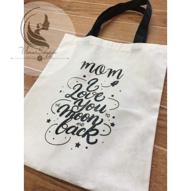 printed canvas tote bag