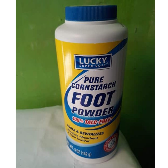 Lucky Super Soft Pure Cornstarch Foot Powder100 Talc Free Shopee