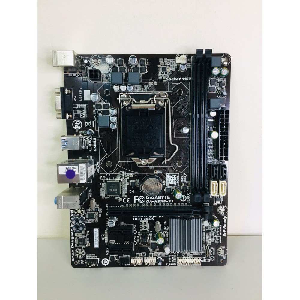 GIGABYTE GAH81MS1 Desktop 4TH GEN Motherboard H81 Socket LGA 1150 i3
