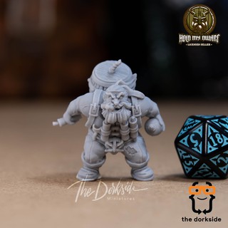 Dwari The Dynamiter - Hold My Dwarf - The Dorkside Miniatures - Tabletop Miniatures for D&D