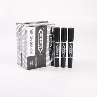 【COD & Ready Stock】Paint Marker Waterproof Paint Marker Pen Drawing Mark Pen ((Buy All 10 Pens Get 5 Free) 150 Double-Headed Oily Black Marker Pen Large-Capacity Color Big-Headed Logistics Quick-Drying