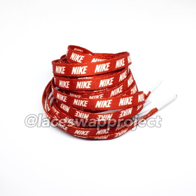 red nike shoelaces