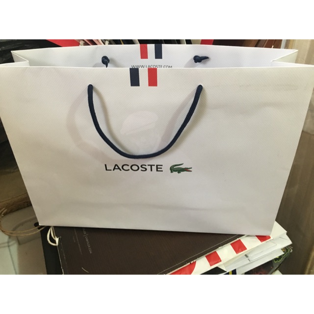 lacoste paper bag for sale