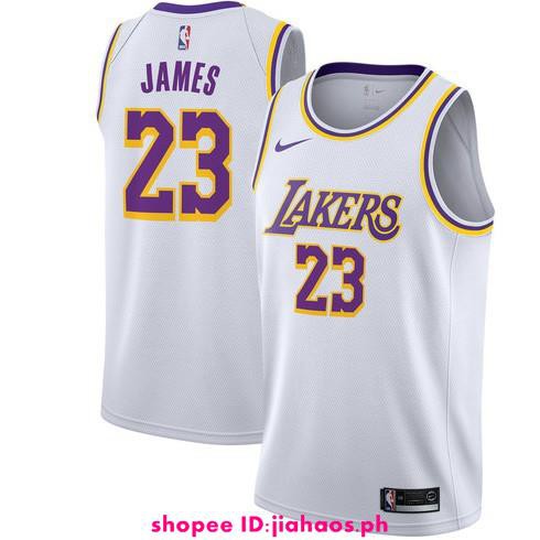 white lebron james lakers jersey