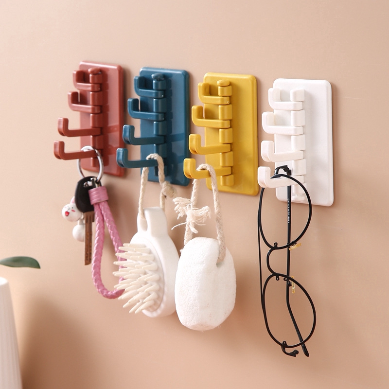 Nail-Free Wall Hanging Storage Hooks / Space Saving Door Storage Self ...