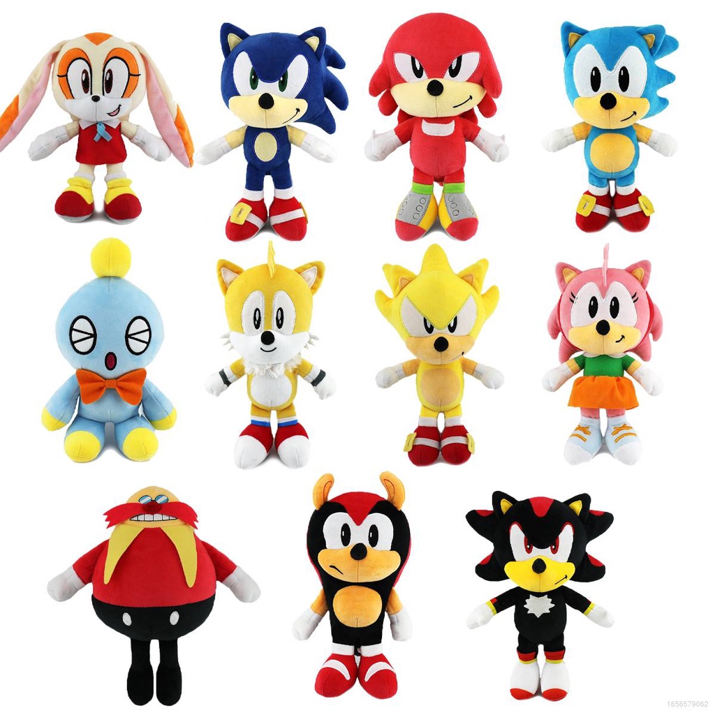 Jason Sonic The Hedgehog Plush Toys Jettails Knuckles Amy Cream Chao 