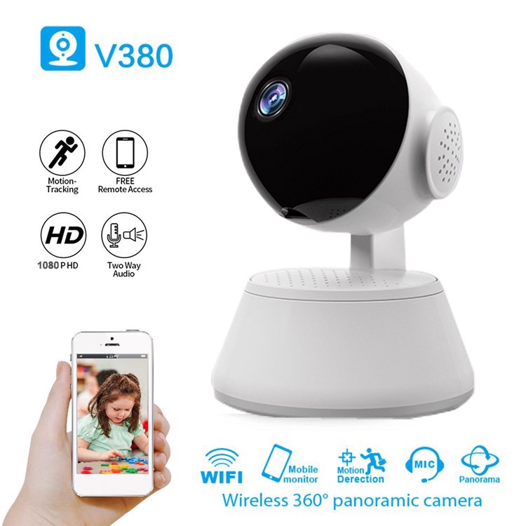 V380Pro Home Camera Wireless 355°Panoramic CCTV Camera Wifi Connect To