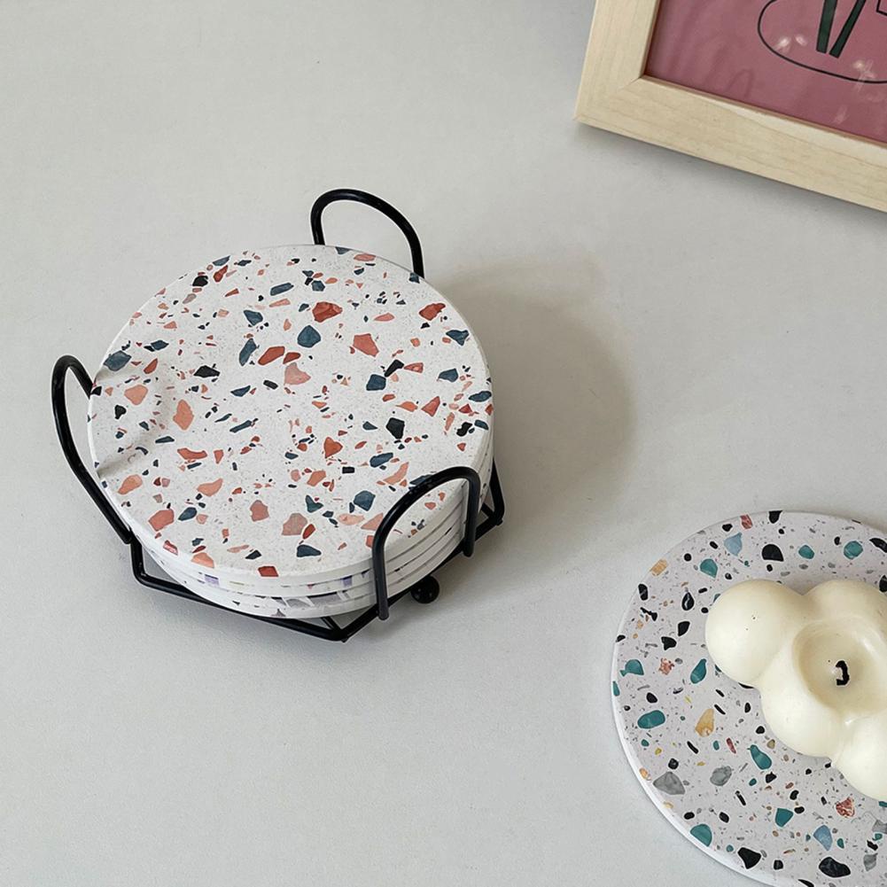 Tea Coaster Durable Table Coffee Smooth Cup Pad Diatomaceous Earth Cup Mat