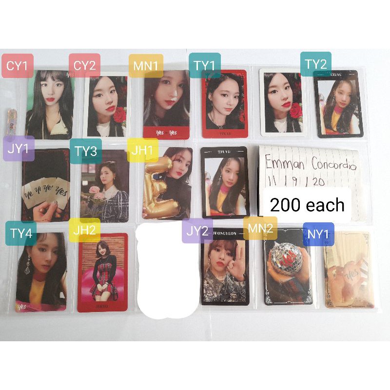 TWICE - Yes or Yes Album Photocards | Shopee Philippines