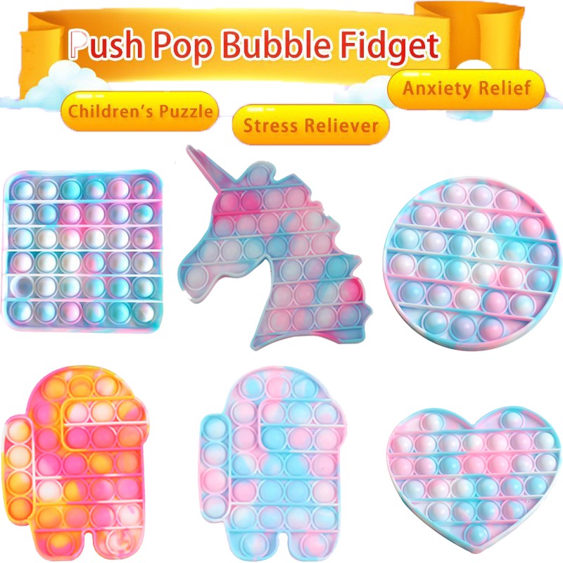 unicorn pop it fidget toy