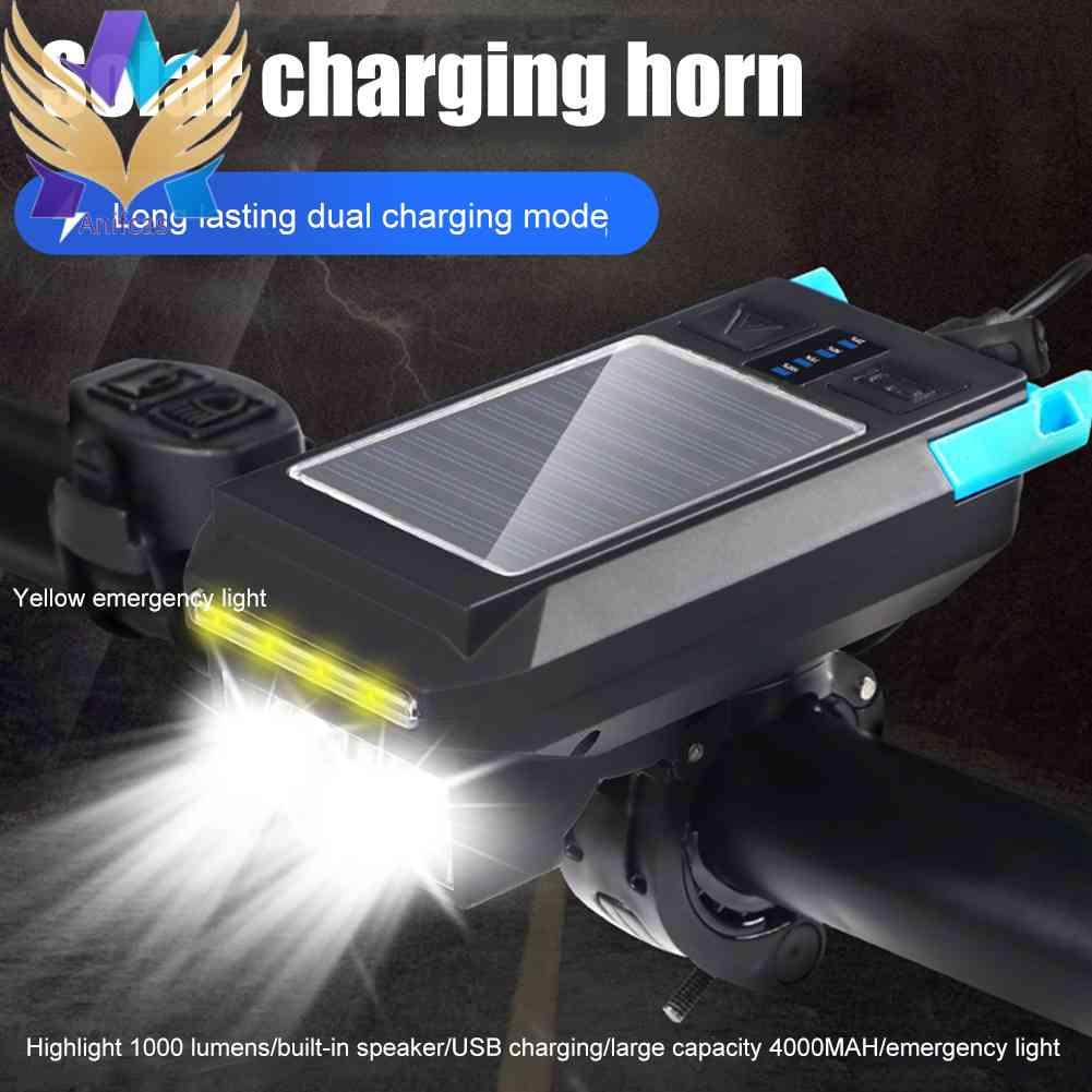 solar usb bicycle light