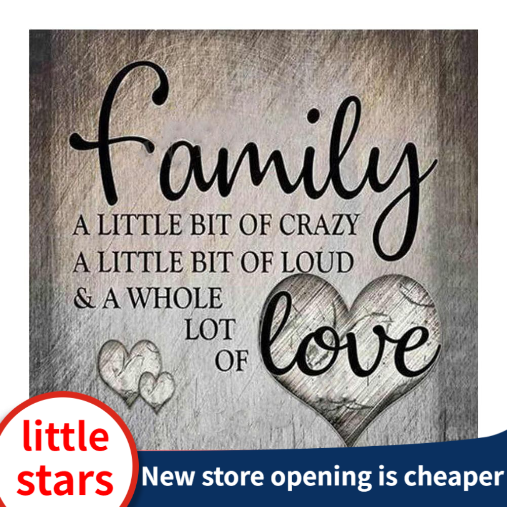 Little Stars Family Full Drill 5D DIY Diamond Painting Cross Stitch Embroidery Mosaic Diamond painting wall decor