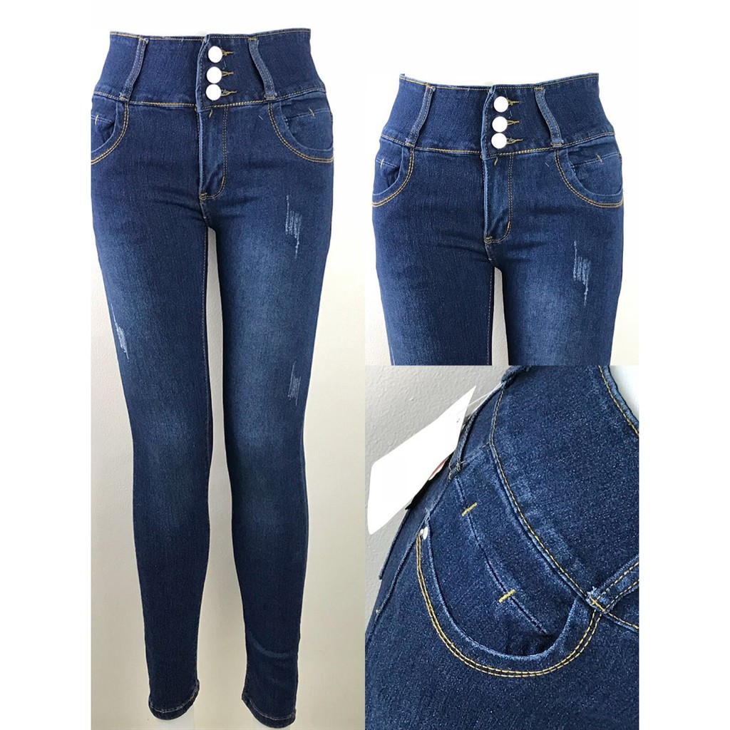 tattered bottom jeans