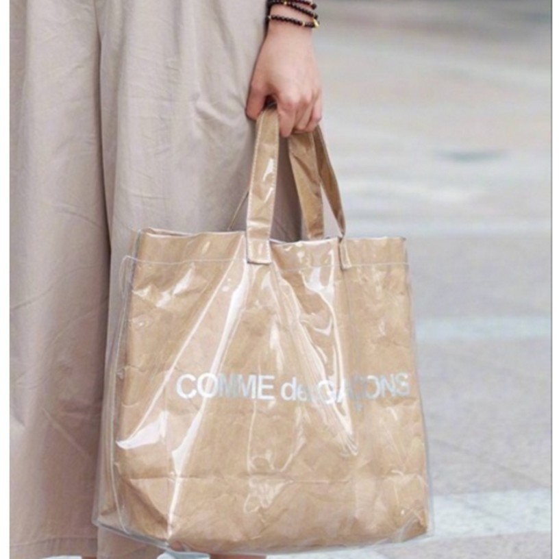 comme des garcons paper bag tote