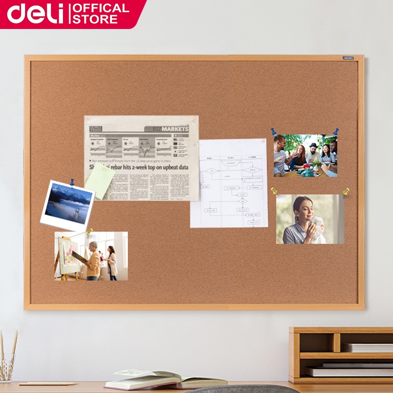 deli-stationery-corkboard-wooden-office-cork-board-decoration-planning