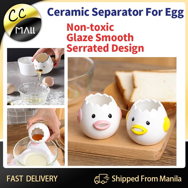 Egg Separator Creative Egg Yolk White Separator Cartoon Ceramic Egg