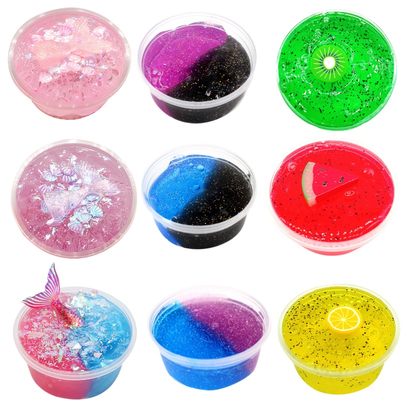 Diy Slime Butter Slimes Fruit Kit Soft Stretchy Nonsticky Cloud Slimes