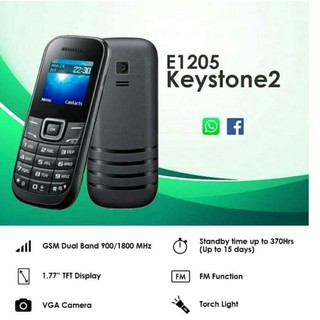Samsung Keystone 2 E1205 Mobile Phone Dual Sim Great Quality Keypad Cellphone MP3