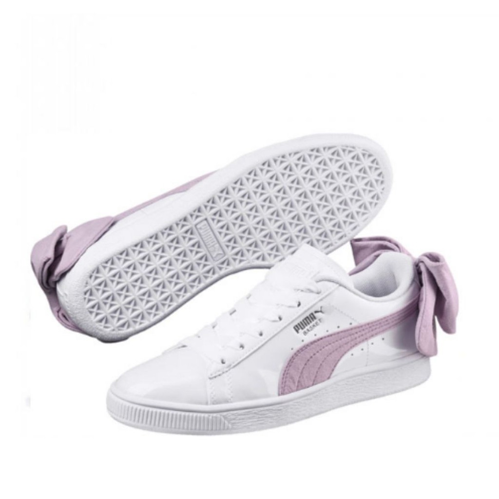 puma basket bow pink