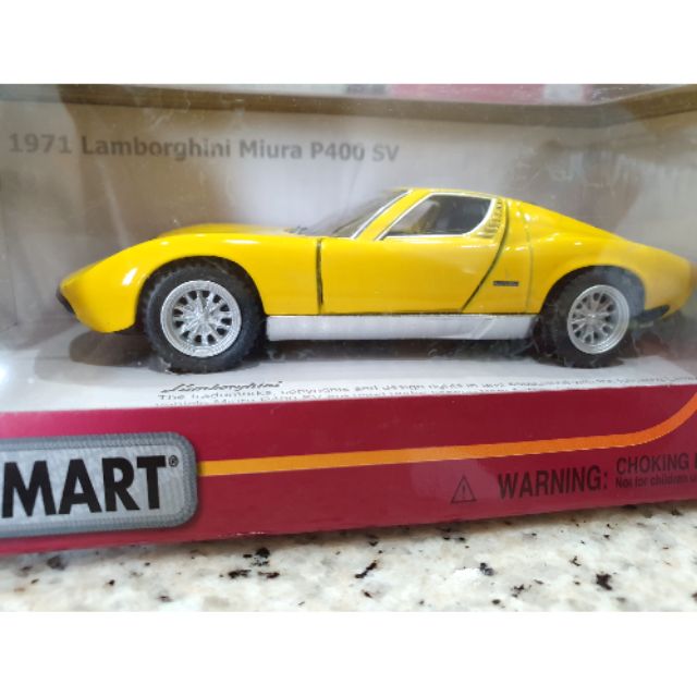 1971 Lamborghini Miura P400 SV (Yellow) 1:36 Kinsmart Diecast Metal |  Shopee Philippines