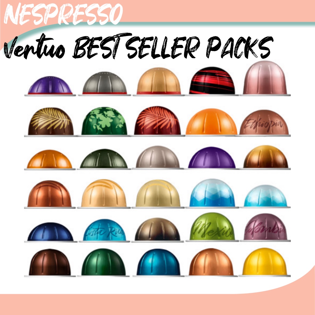 NESPRESSO Vertuo Capsule Assortments / Selection Gift set coffee pods ...